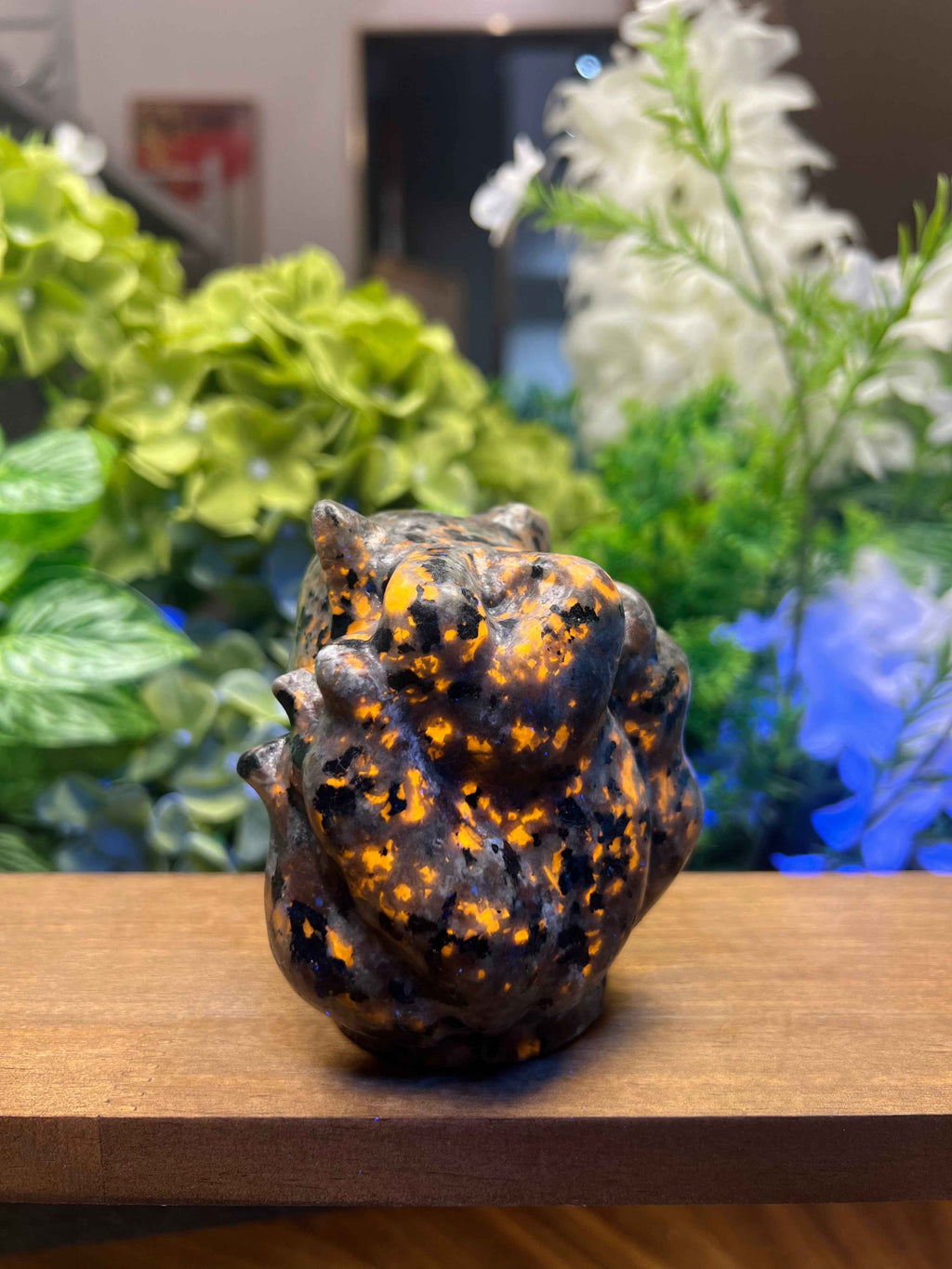 Yooperlite Nine-tail Fox Carving (Medium, 2.77*3.12*3.49, 1.415lb)