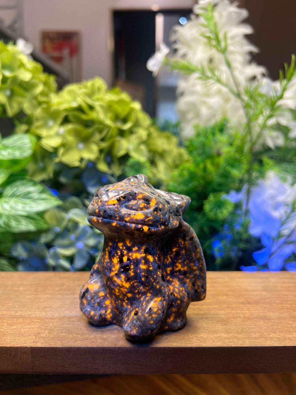 Yooperlite Cartoon Dragon Carving (Medium, 2.39*2.73*3.24, 0.71lb)