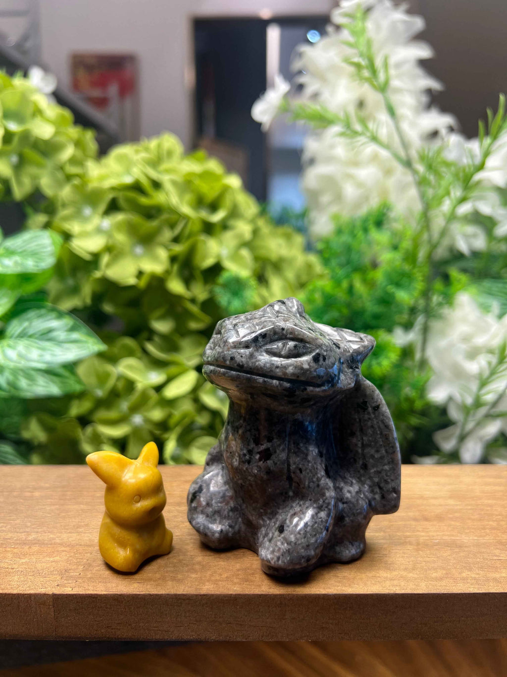 Yooperlite Cartoon Dragon Carving (Medium, 2.39*2.73*3.24, 0.71lb)