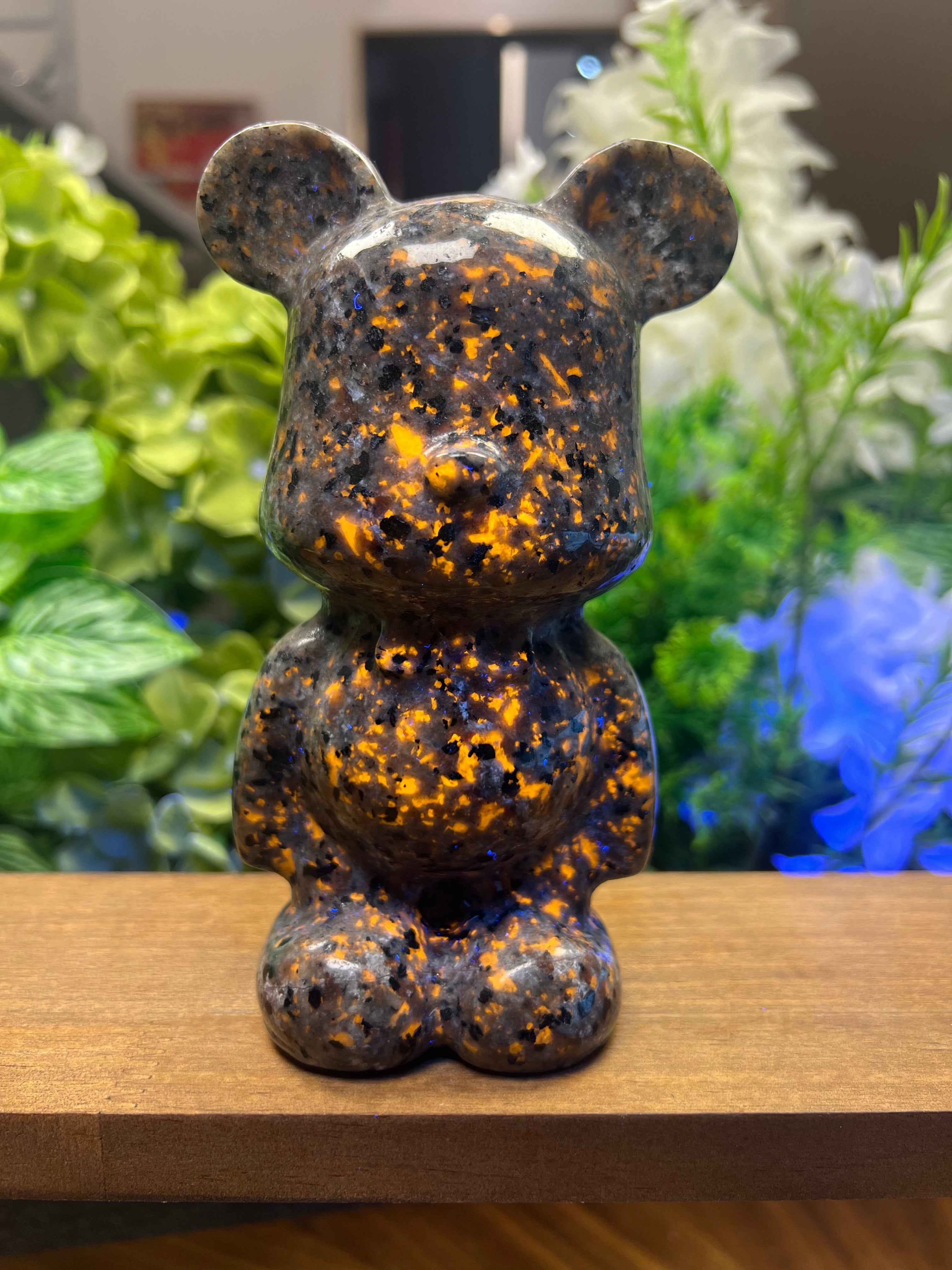 Yooperlite Bear Carving (Large, 2.94*2.92*5.83, 1.975lb)