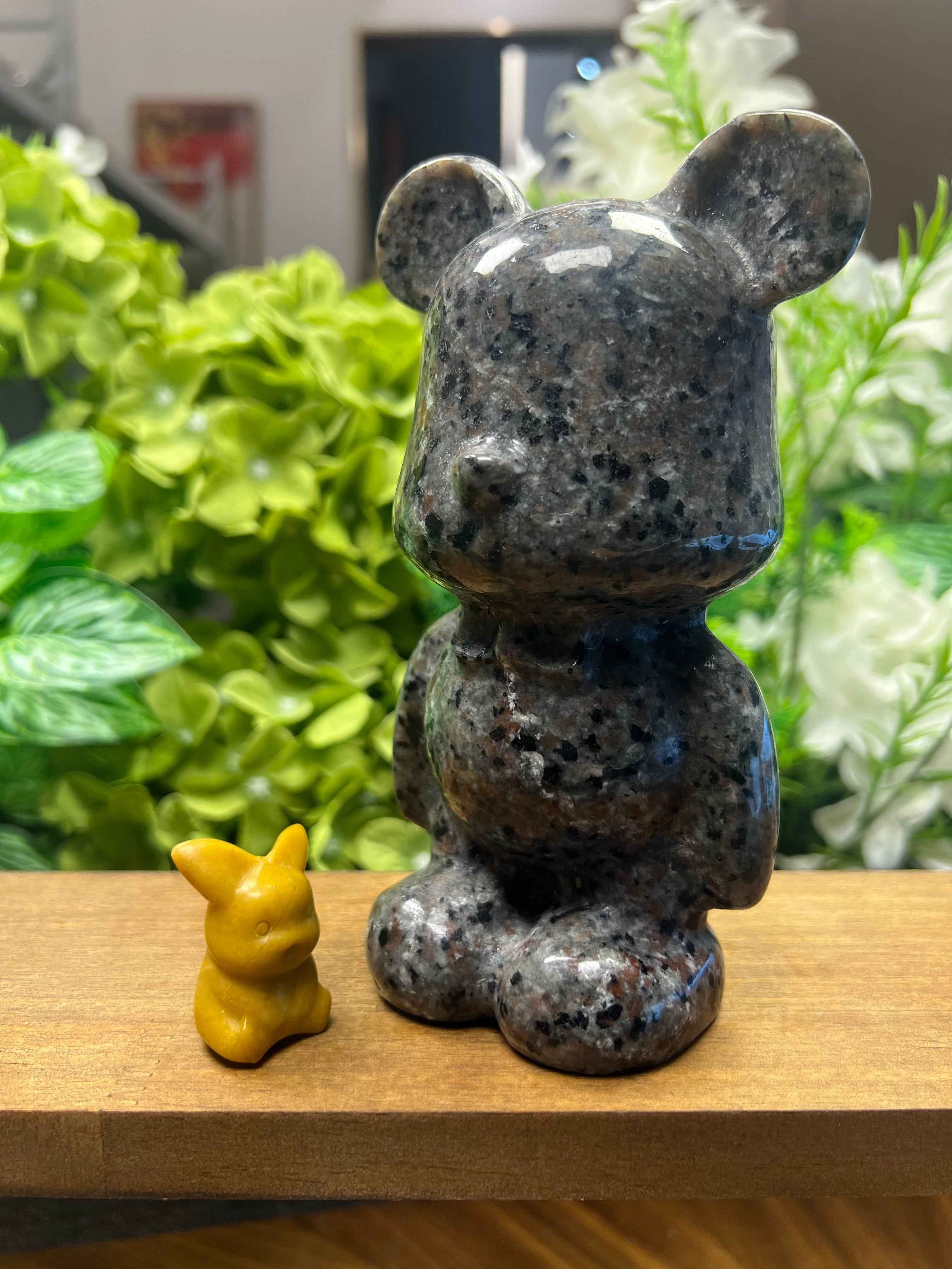 Yooperlite Bear Carving (Large, 2.94*2.92*5.83, 1.975lb)