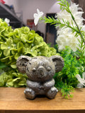 Koala Picture Jasper Carving (Medium, 2.29*4.00*3.49, 1.33lb) - Art Deco Crystals
