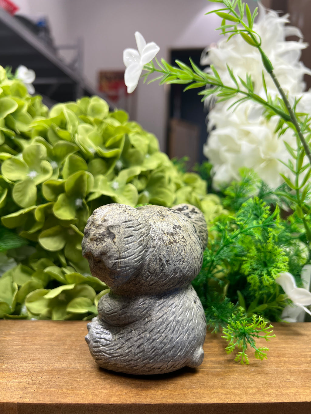 Koala Picture Jasper Carving (Medium, 2.29*4.00*3.49, 1.33lb) - Art Deco Crystals