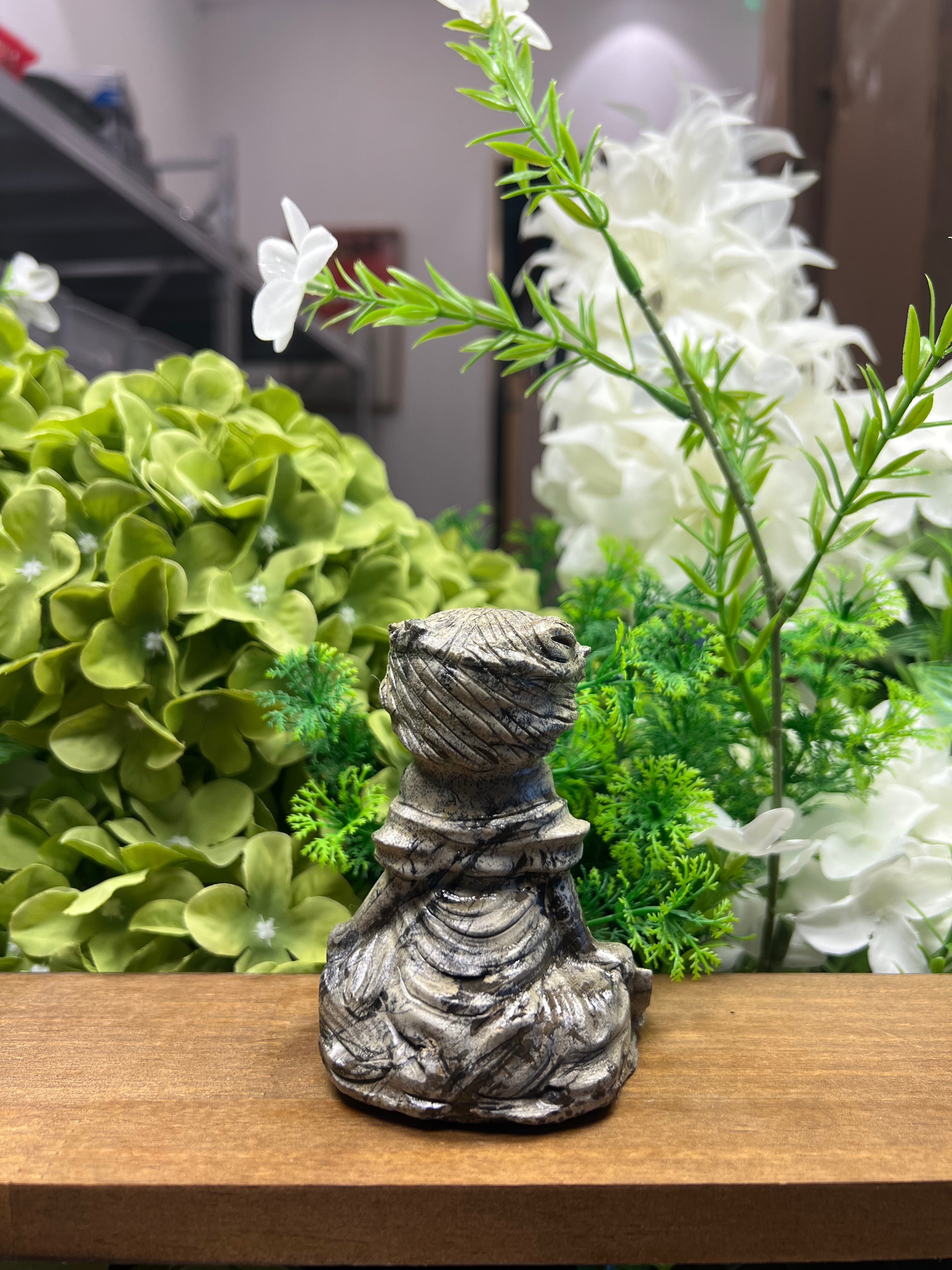 Mermaid Picture Jasper Carving (Medium, 3.18*2.62*3.88, 0.88lb)