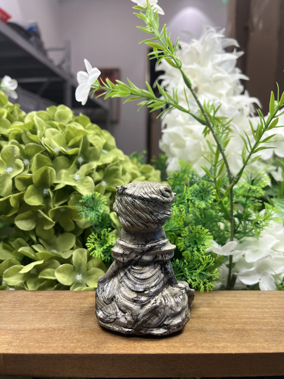 Medium Mermaid Picture Jasper Carving – Natural Stone Sculpture