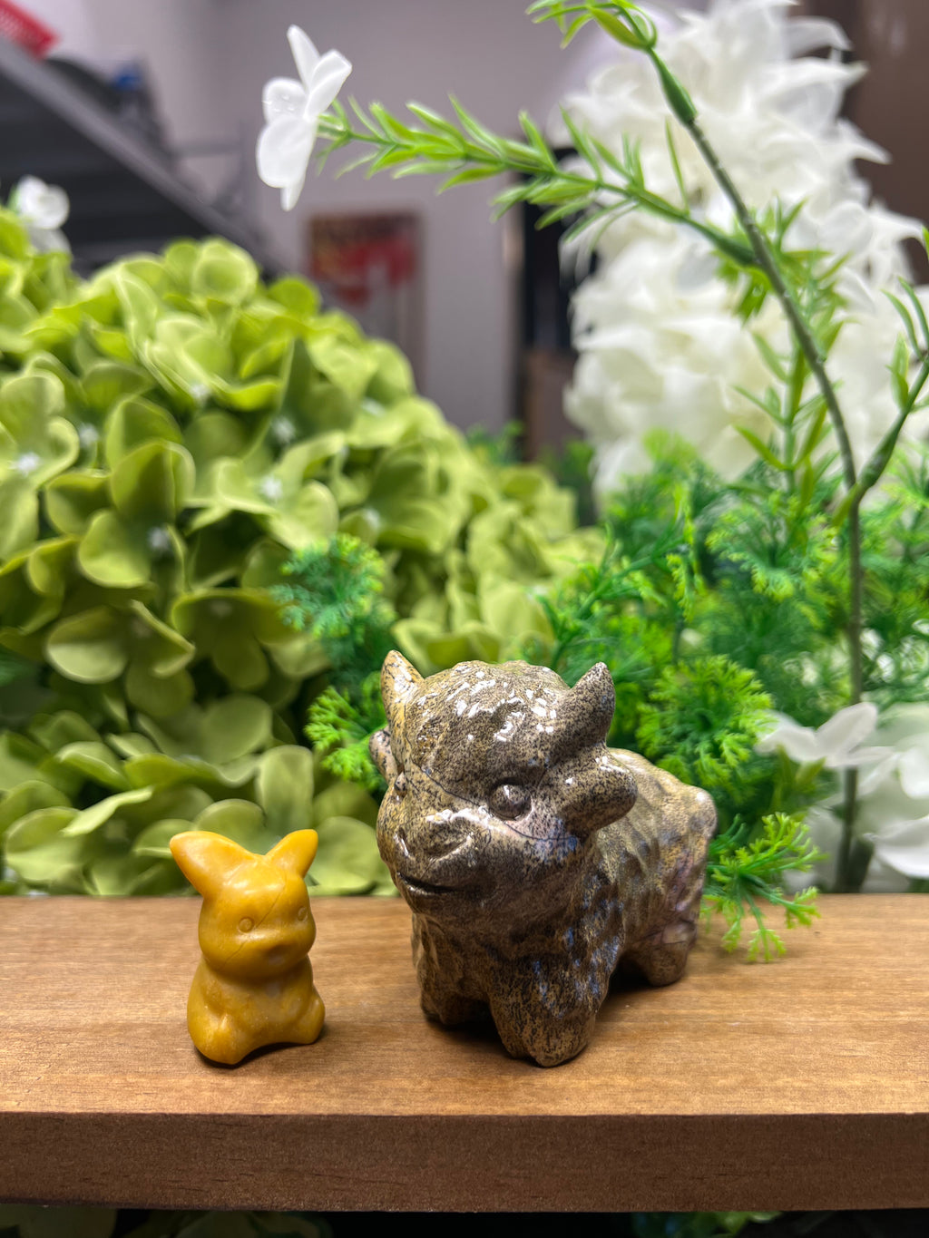 Highland Cow Picture Jasper Carving (Small, 3.01*1.52*2.545, 0.50lb)