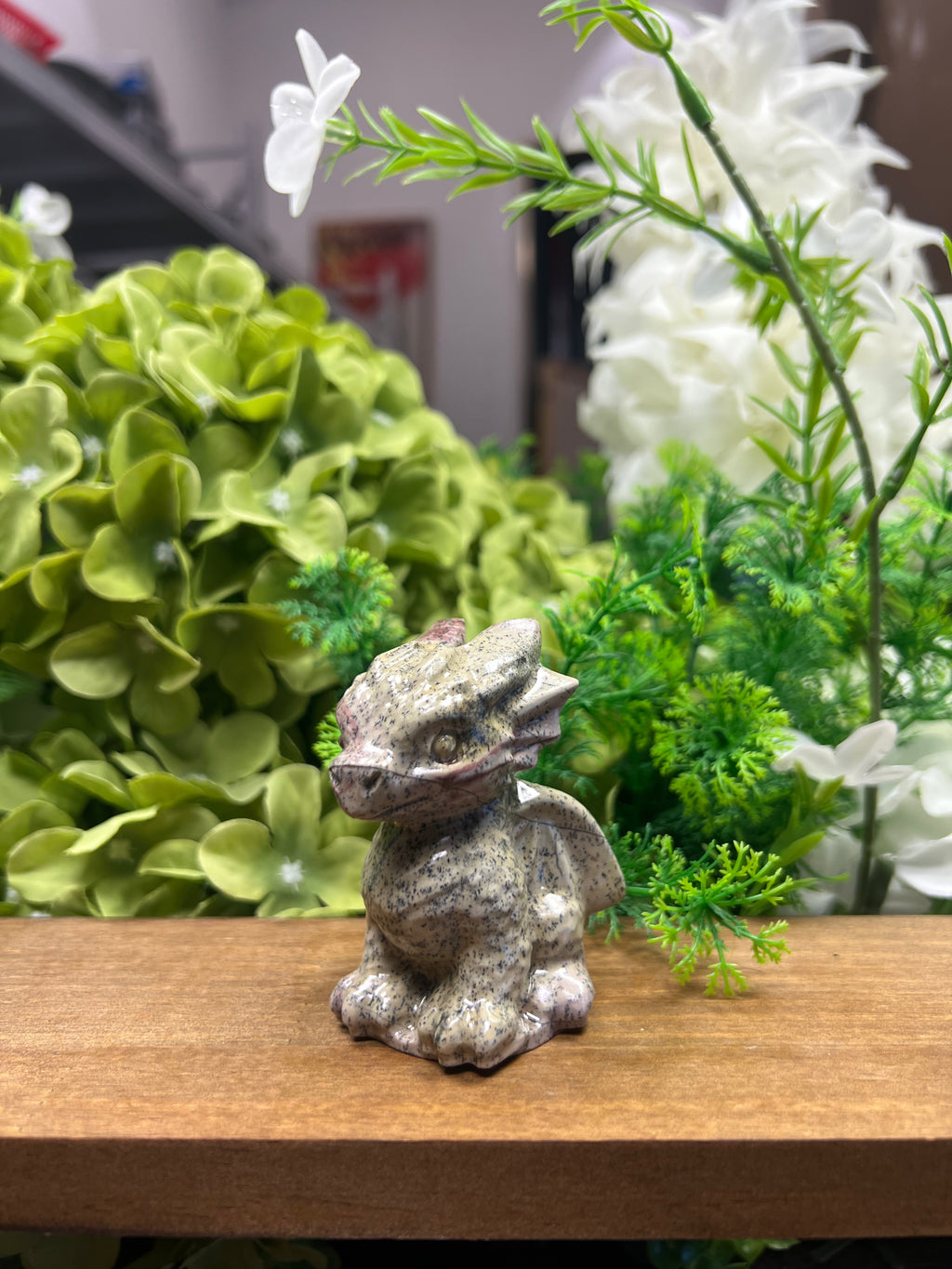 Baby Dragon Picture Jasper Carving (Small, 1.88*1.54*2.81, 0.345lb)
