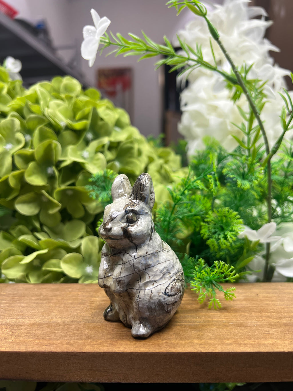 Little Rabbit Picture Jasper Carving (Small, 2.21*1.78*3.22, 0.405lb)