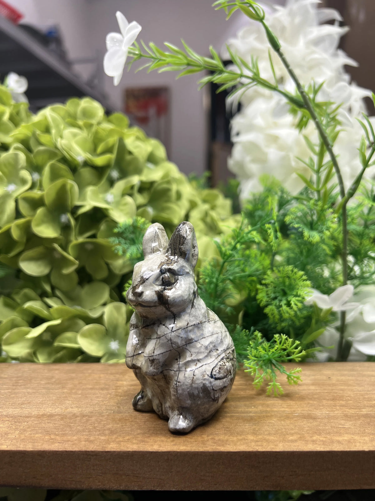 Small Rabbit Picture Jasper Carving – Natural Stone Sculpture