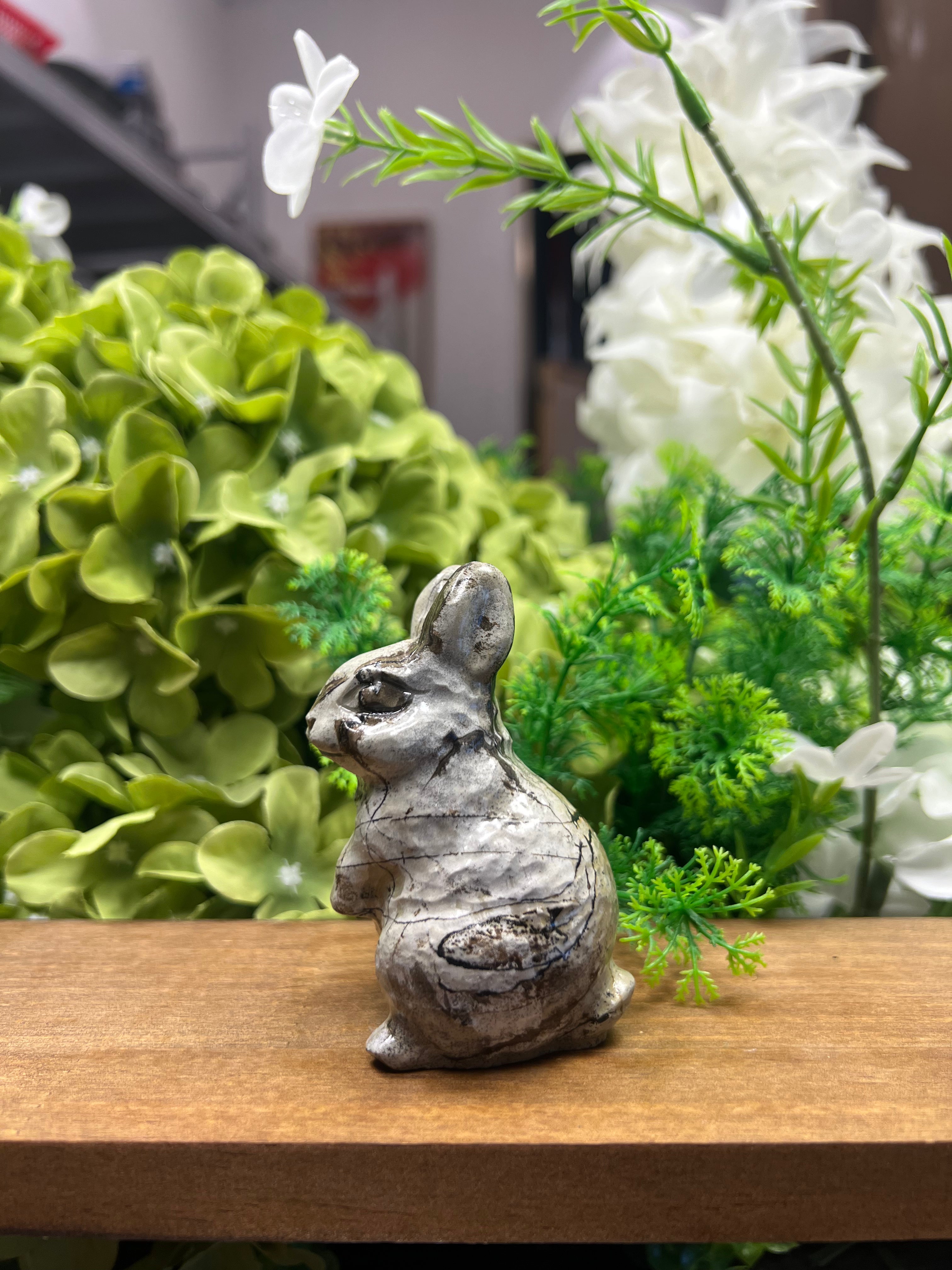 Little Rabbit Picture Jasper Carving (Small, 2.21*1.78*3.22, 0.405lb)