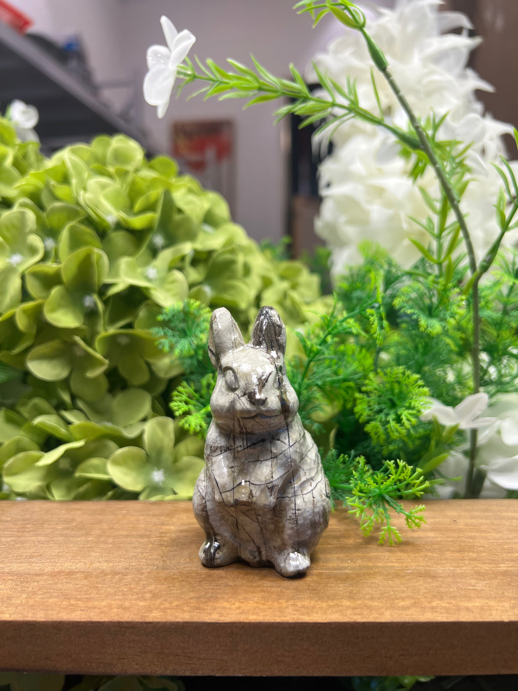 Little Rabbit Picture Jasper Carving (Small, 2.21*1.78*3.22, 0.405lb)