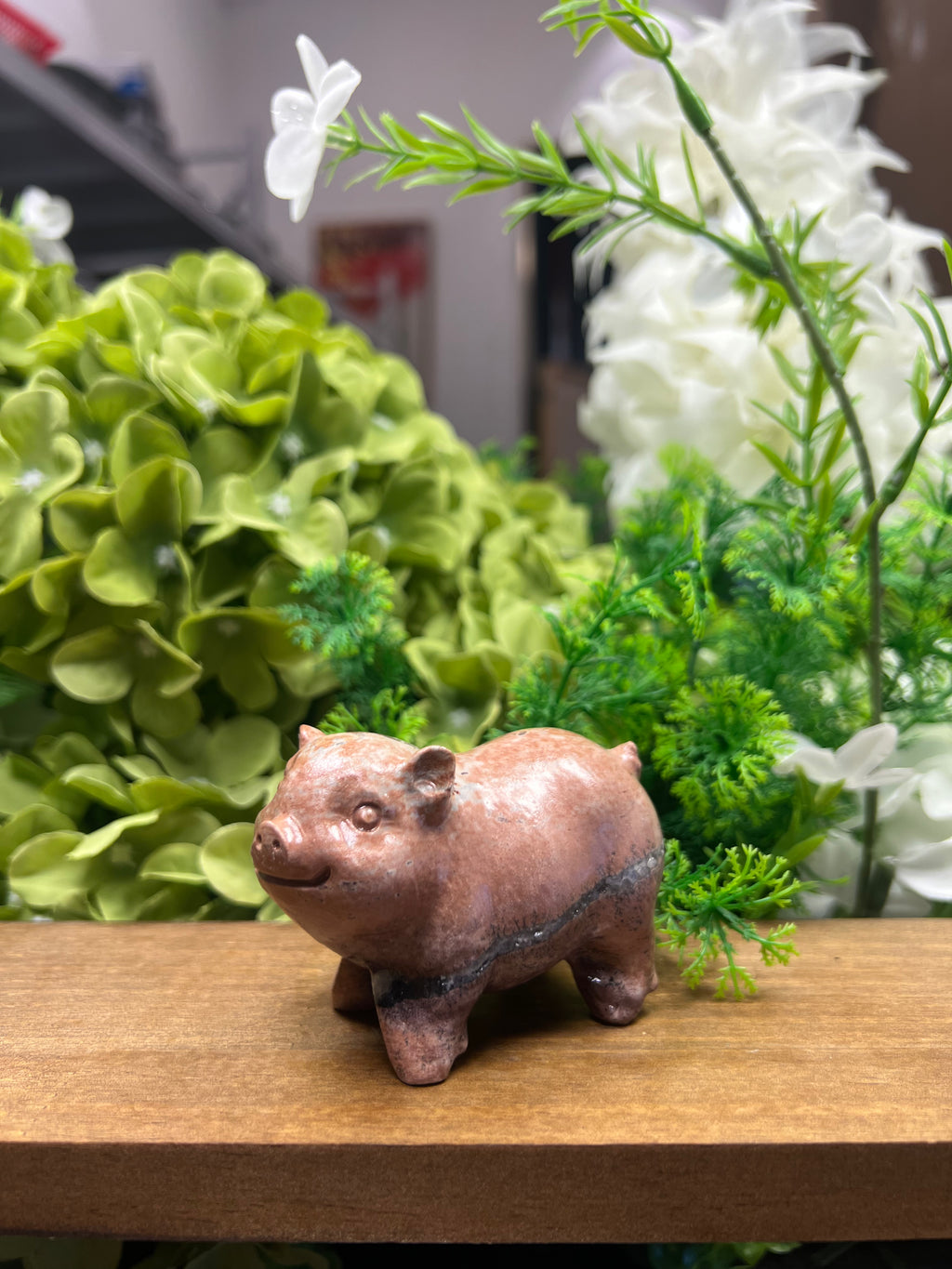 Piggy Pig Picture Jasper Carving (Small, 3.00*1.68*2.16, 0.49lb)