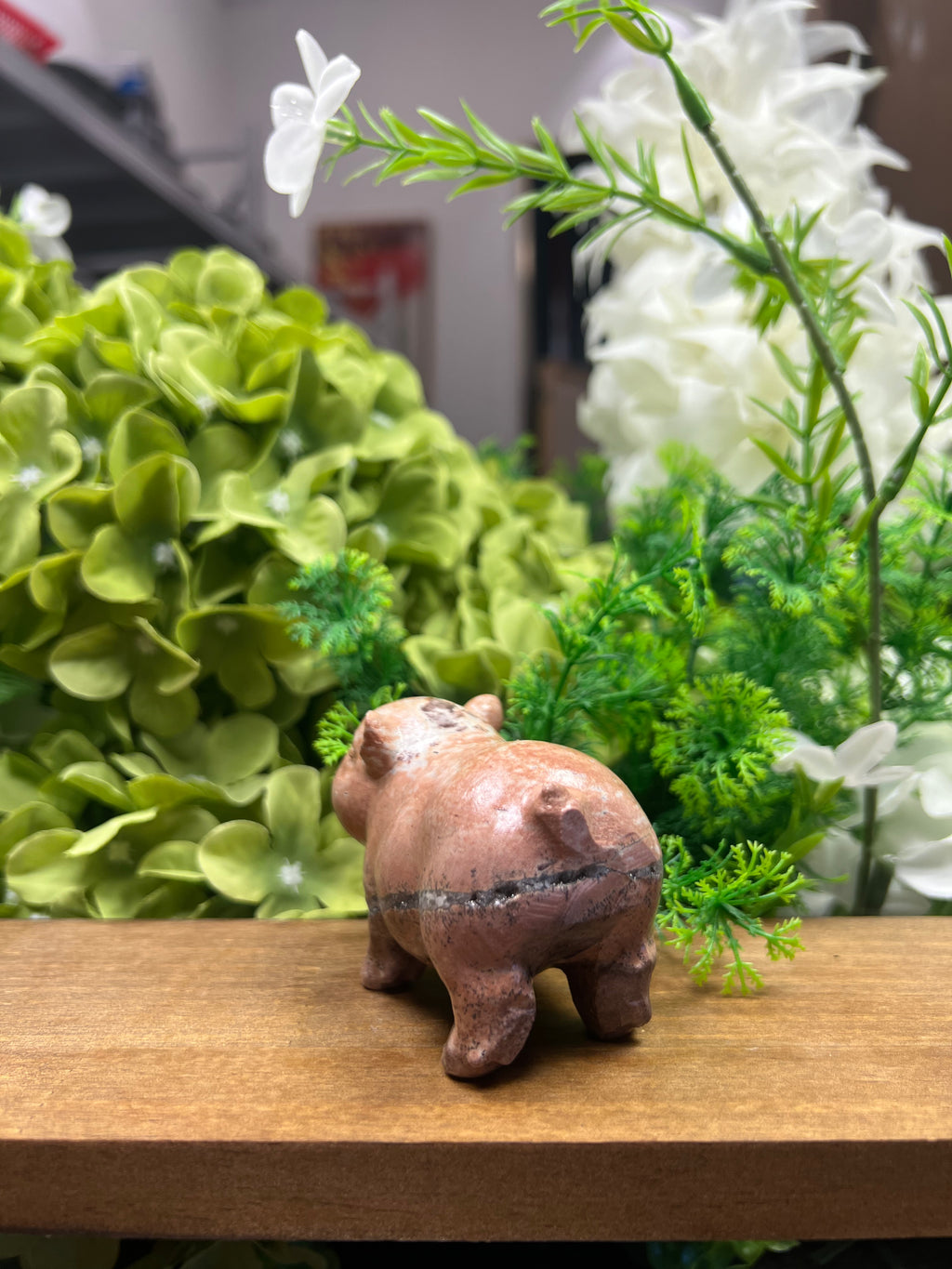 Piggy Pig Picture Jasper Carving (Small, 3.00*1.68*2.16, 0.49lb)