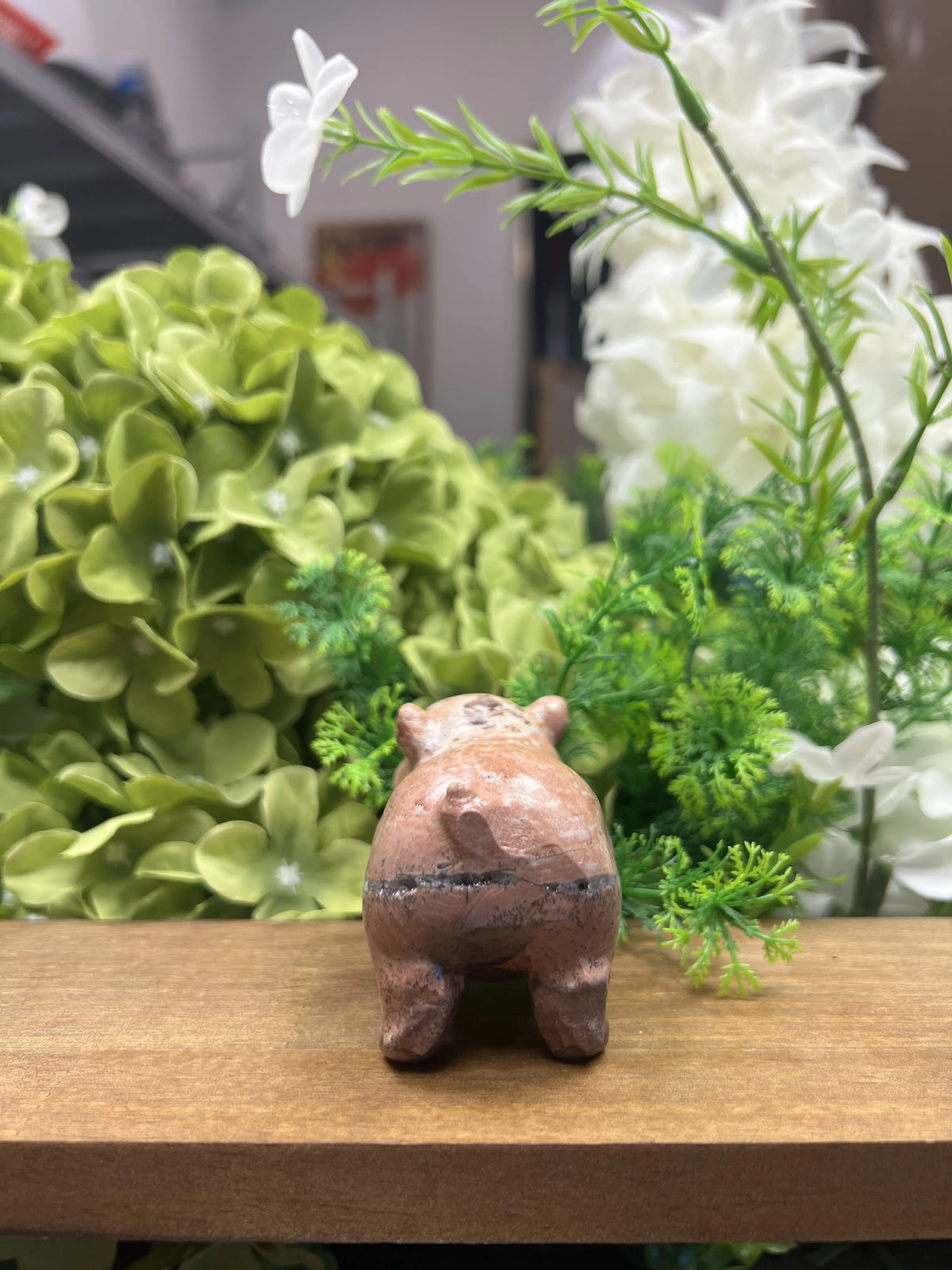 Small Piggy Pig Picture Jasper Carving – Natural Stone Sculpture