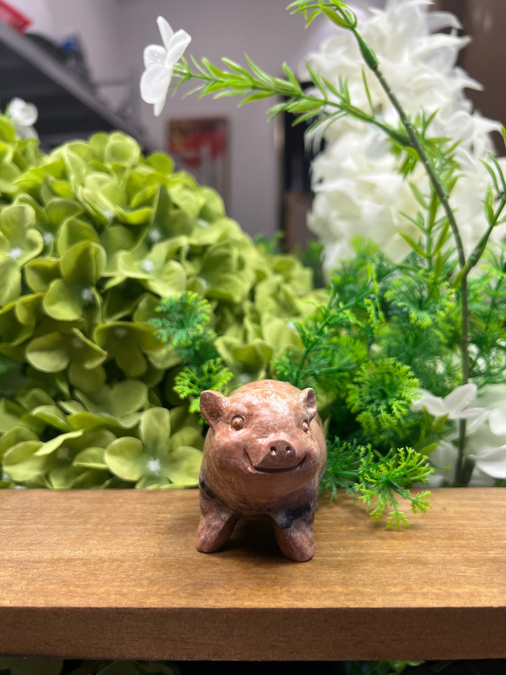 Piggy Pig Picture Jasper Carving (Small, 3.00*1.68*2.16, 0.49lb)