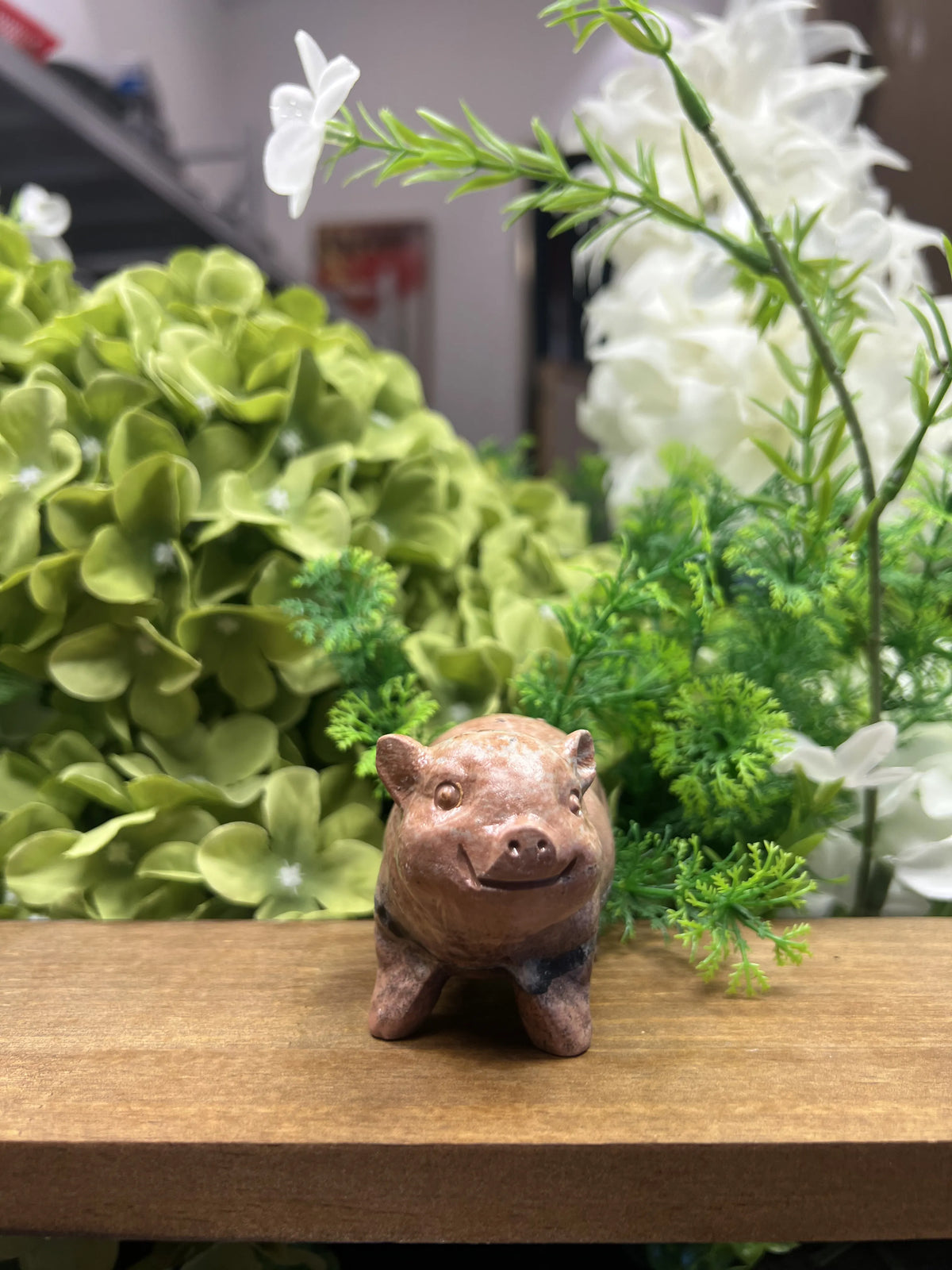 Small Piggy Pig Picture Jasper Carving – Natural Stone Sculpture