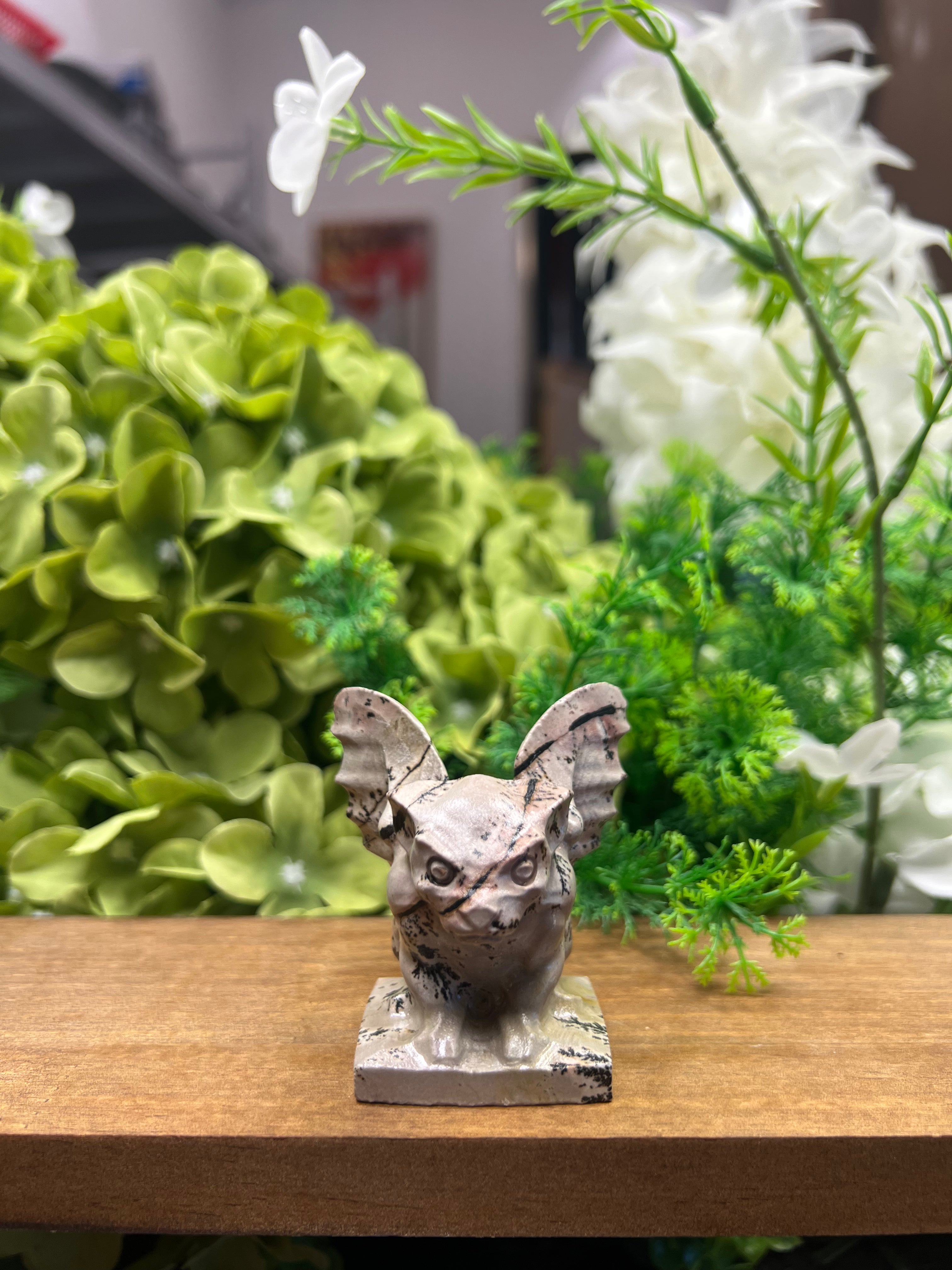 Gargoyle Picture Jasper Carving (Small, 1.91*1.78*2.38, 0.22lb)