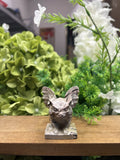 Small Gargoyle Picture Jasper Carving – Natural Stone Sculpture, Gothic Decor