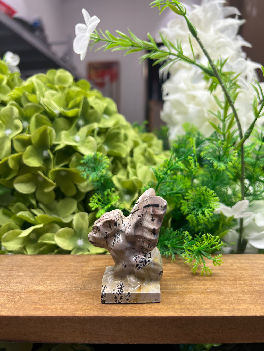 Gargoyle Picture Jasper Carving (Small, 1.91*1.78*2.38, 0.22lb)