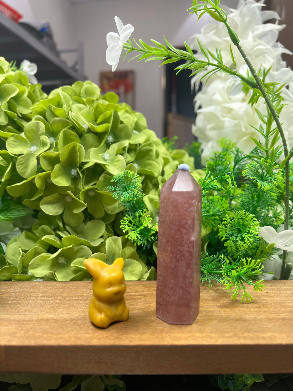 Strawberry Quartz Tower (Small, 0.89*0.89*3.40, 0.18lb)